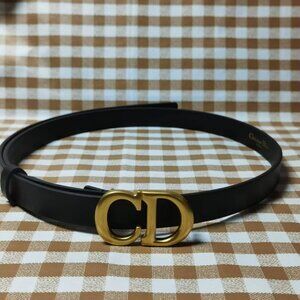 Dior classic style black belt - size 80